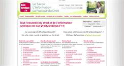 Desktop Screenshot of droitjuridique.fr